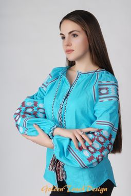 Custom Made Ukrainian Boho Style Blouse