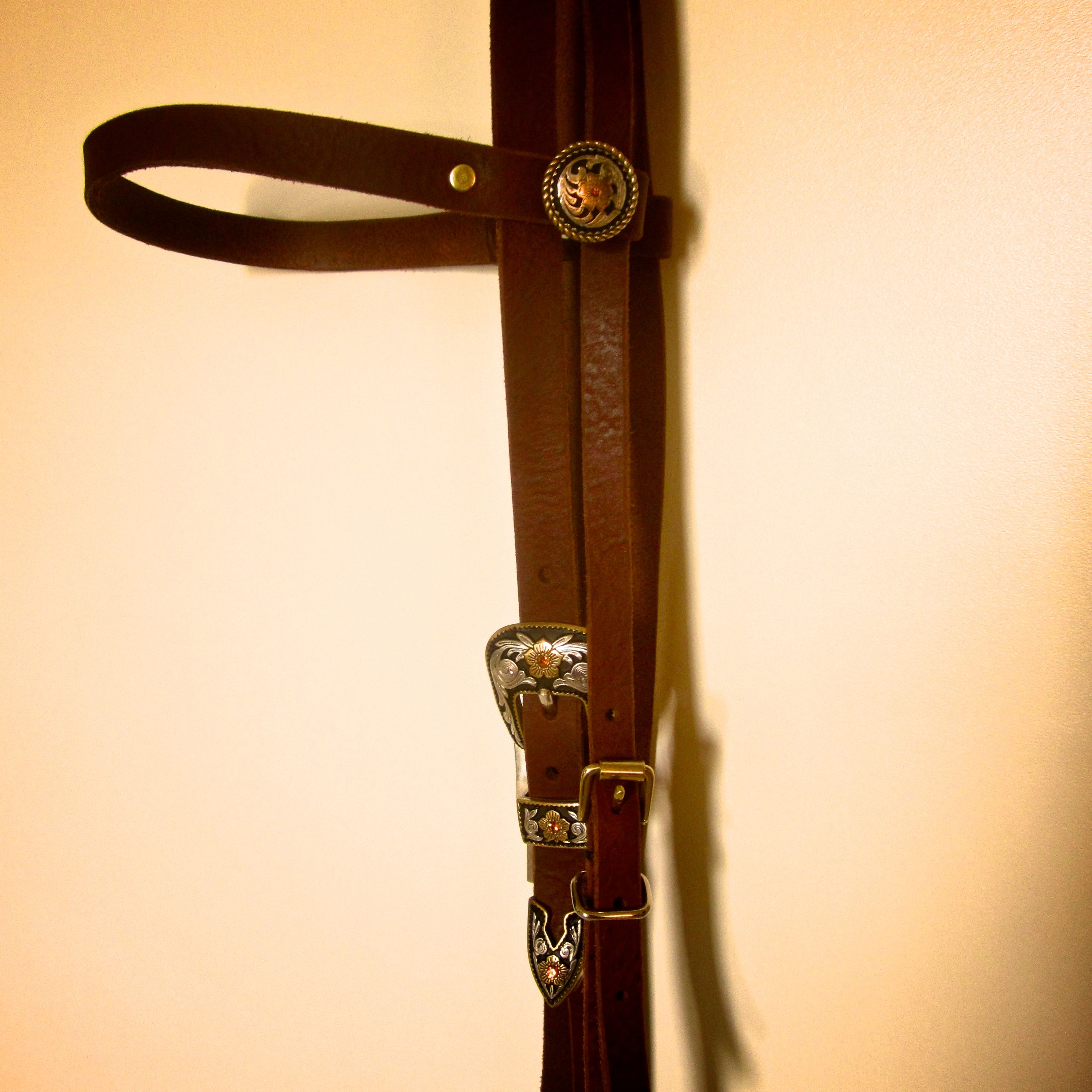 Custom Handmade Horse Bridle, Headstall by Leaf Leather