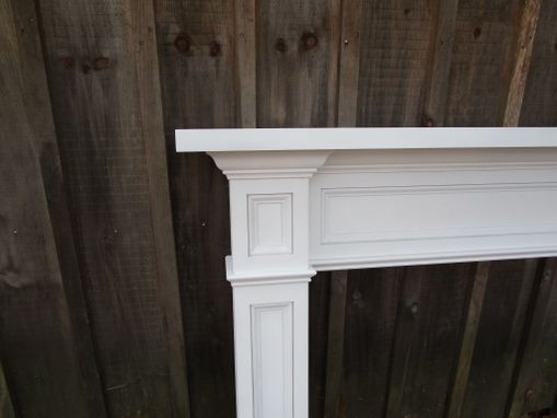 Custom Made Fireplace Surround With Mantle