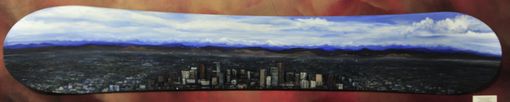 Custom Made Denver Skyline-Snowboard Landscape