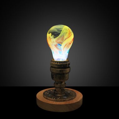 Custom Made Ep Light Handmade Art Fixtures Light, Table Lamp, Led Lightings - Firework