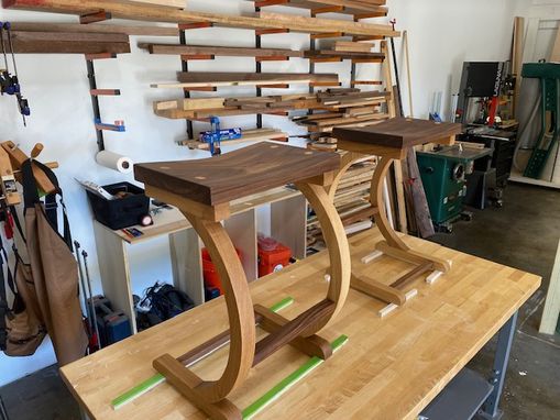 Custom Made Curved Cantilevered Stool Kitchen/Bar Stool