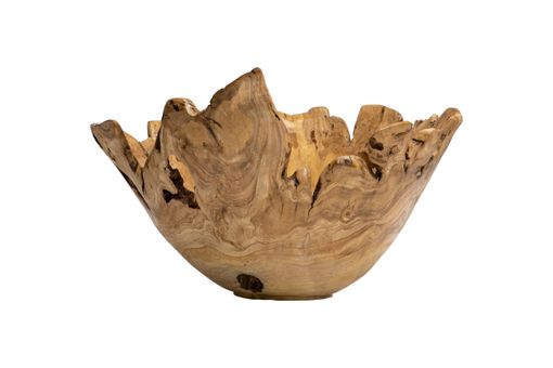 Custom Made Large Handcrafted Wooden Bowl - Foyer Centerpiece