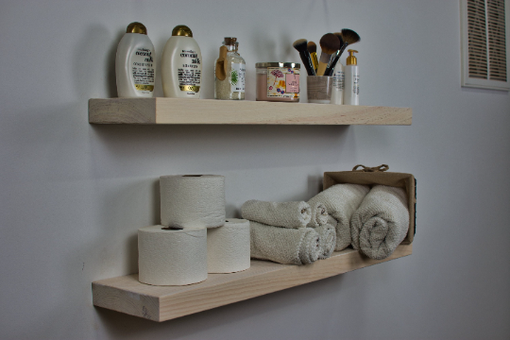 Custom Made Pine Shelves, Pine Bookshelf, Pine Floating Shelves, Plant Wall Shelf, Floating Shelves With Plants