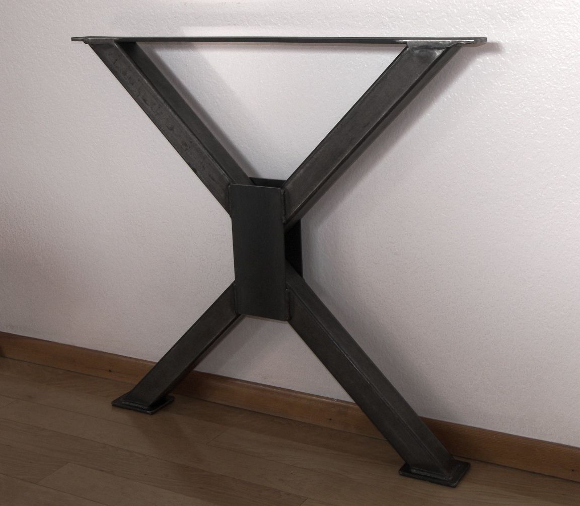 Handmade Metal Table Legs, Industrial Heavy-Duty Steel Desk Legs, Modern Industrial Dining Table ...