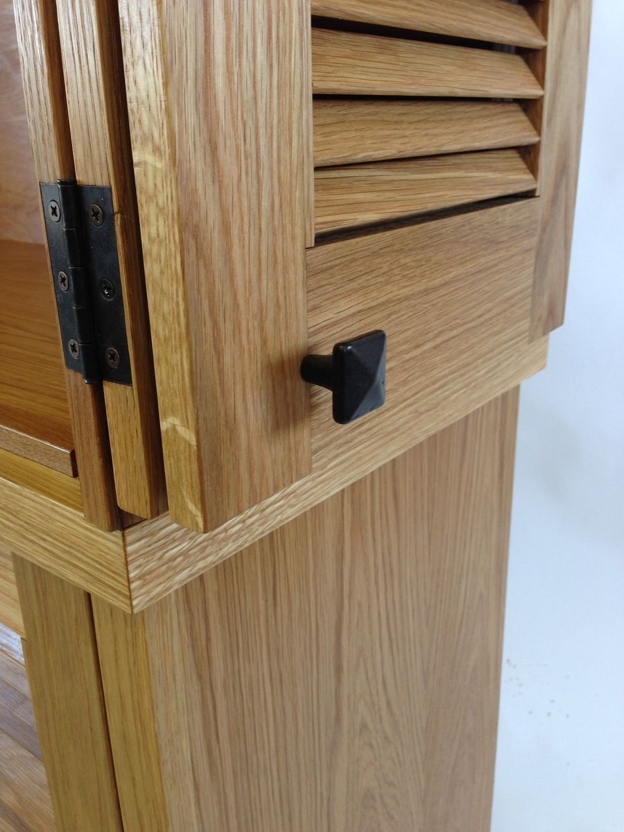 Custom Media With Louver Doors by John Callentine Woodworking