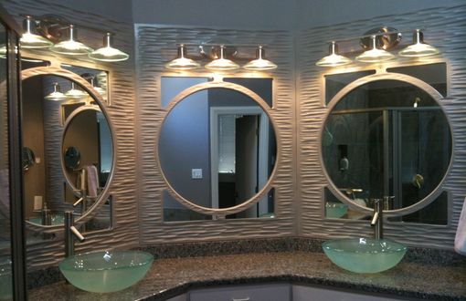 Custom Made Textured Mirror Panels