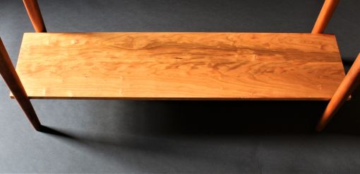Custom Made Console Table In Figured Cherry