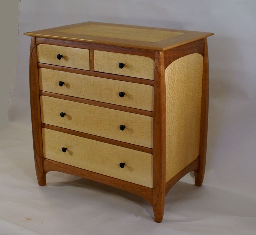 Custom Made Cherry Maple Dresser by Stick And Stone Studio