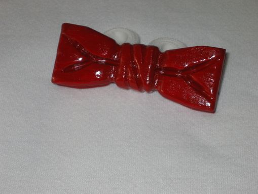 Custom Made Novelty Bow Tie -Red, Red, Red Painted Wood!