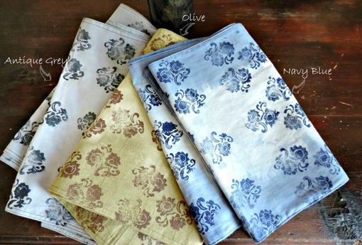 Custom Made Hand-Dyed & Block Printed Table Runners