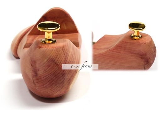 Custom Made Men Or Women Wooden Shoe Tree, Example Showing American Cedar Wood
