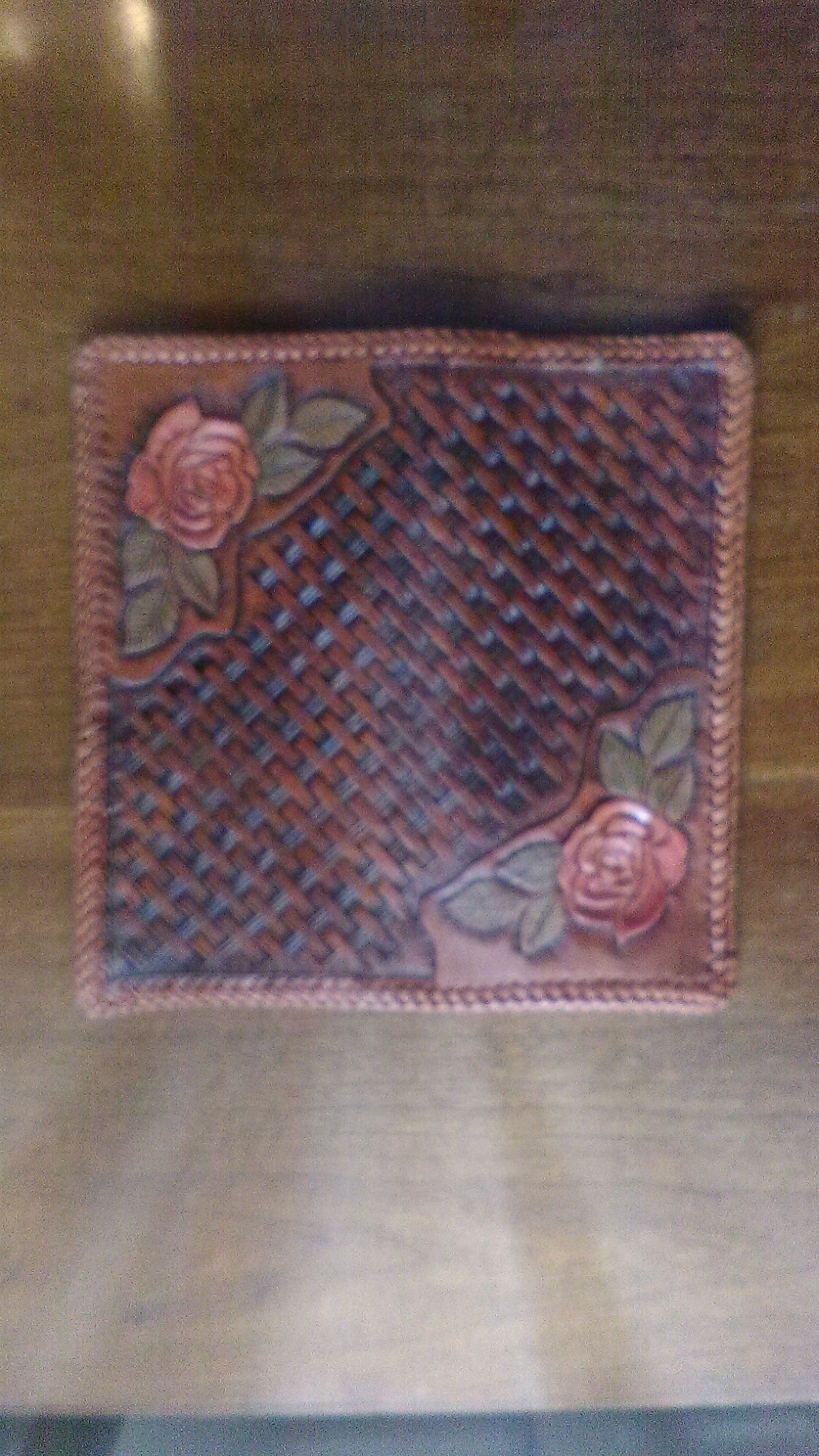 Handmade Check Book Cover by All Things Leather Maker | CustomMade.com