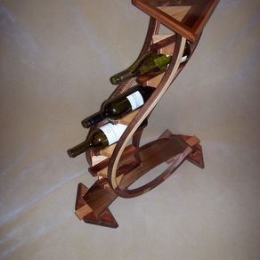 Reclaimed Wood Wine Bottle Holder  4 bottles – Spearhead & Company