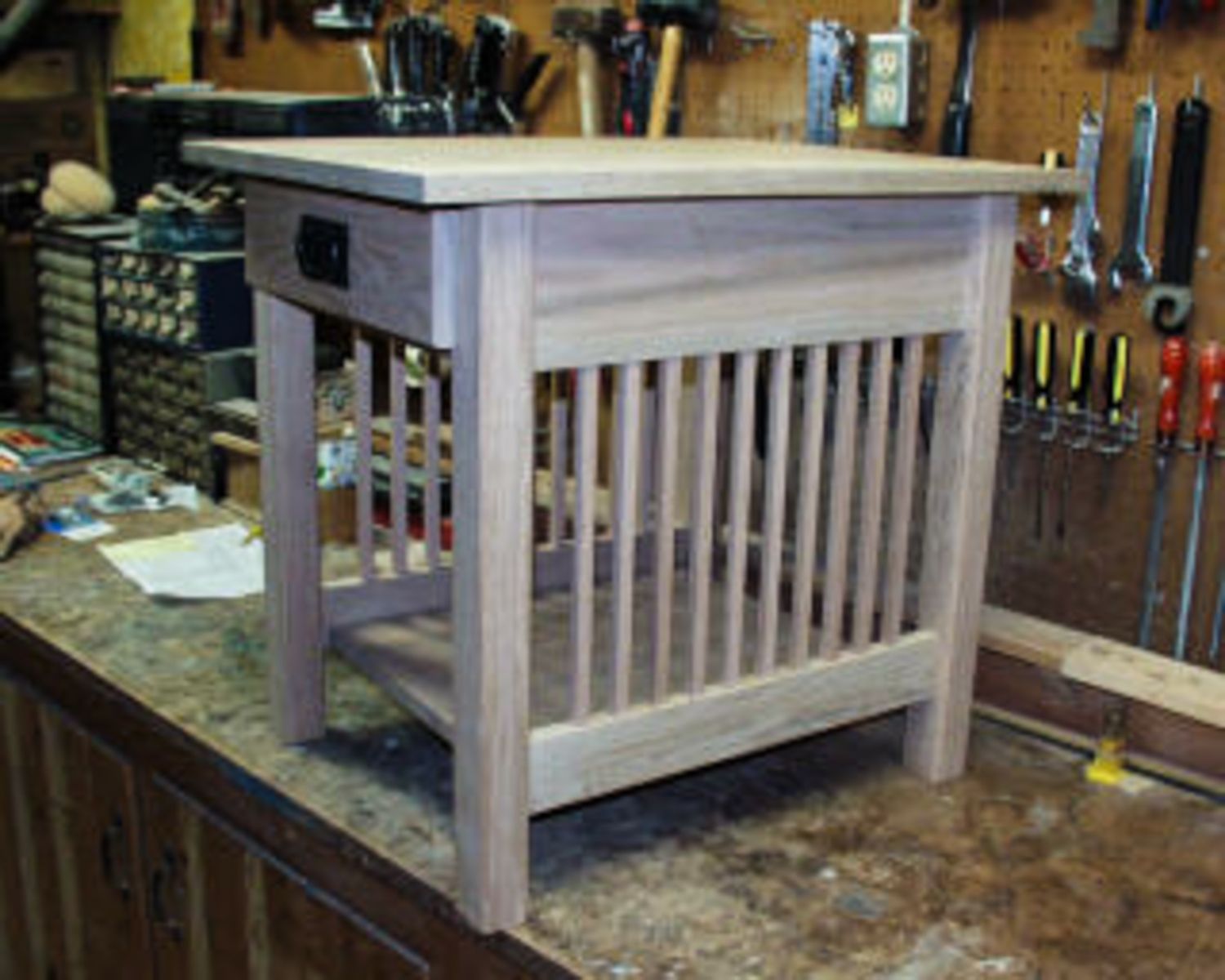 Custom Arts And Crafts End Table by Bench Dog Woodworks