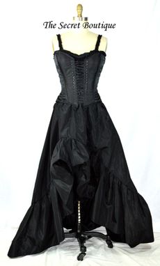 Custom Made Black Romantic Victorian Wedding Dress