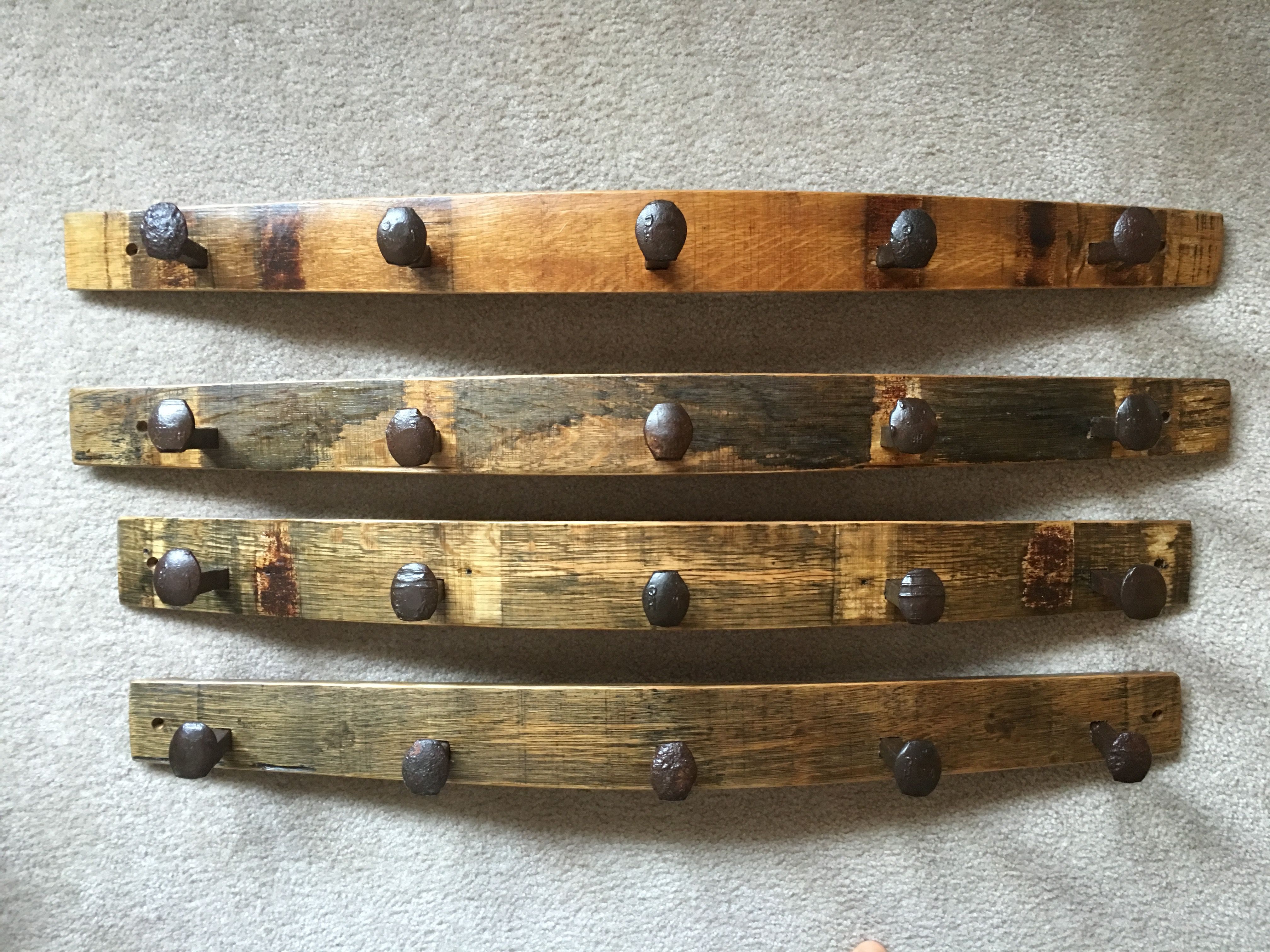 Hand Made Jackie Rr Barrel Stave Coat Rack by Colorado Barrel Designs
