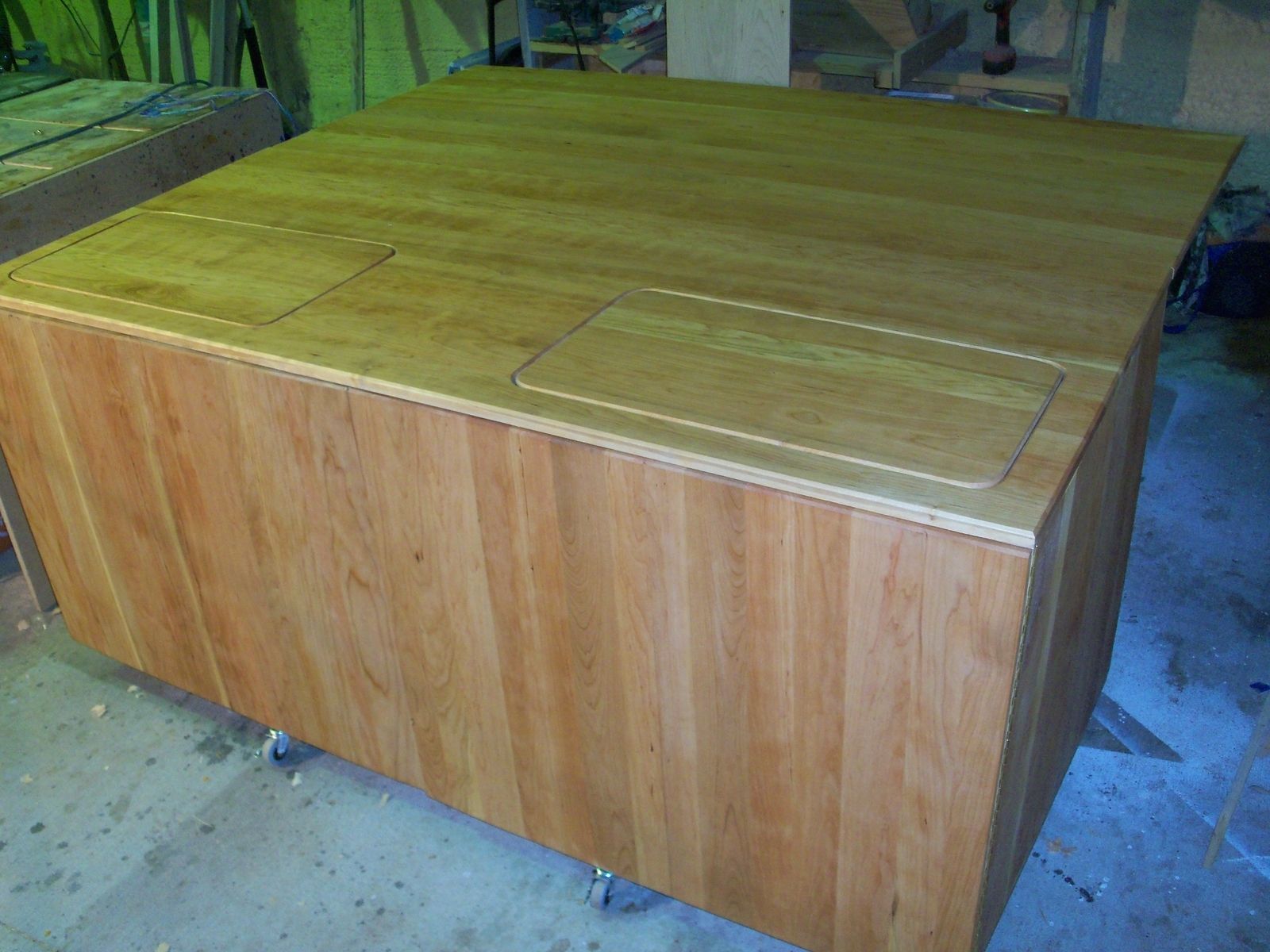 Buy Hand Crafted Sewing Table For Two Machines, made to order from The