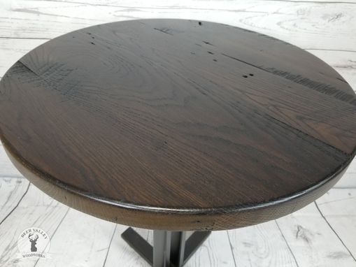 Custom Made 24" Reclaimed Barnwood Bistro Table