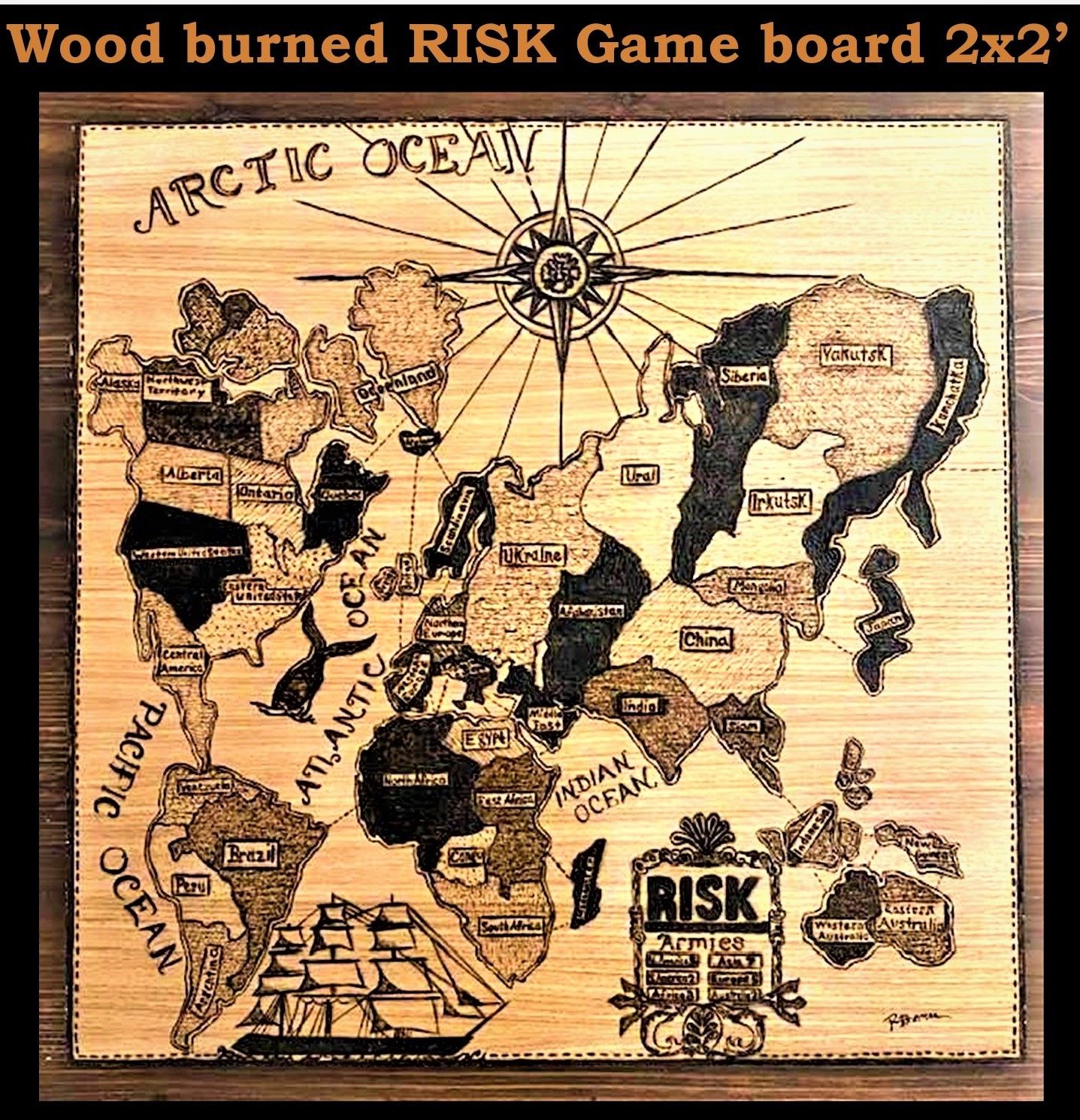 Hand Crafted Custom Board Games, Wood, Five Year Anniversary Gift