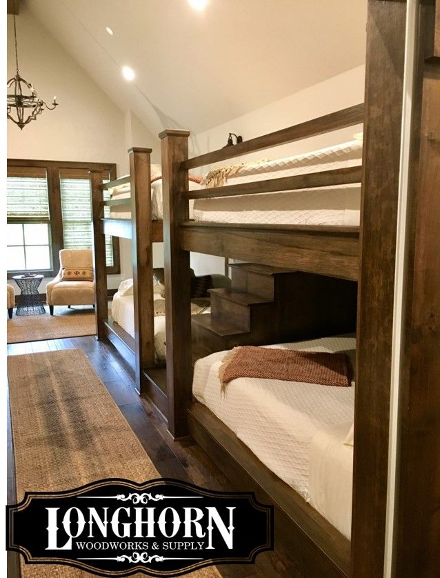 Custom Quad Queen Over Bunk Beds, How To Make A Queen Over Bunk Bed