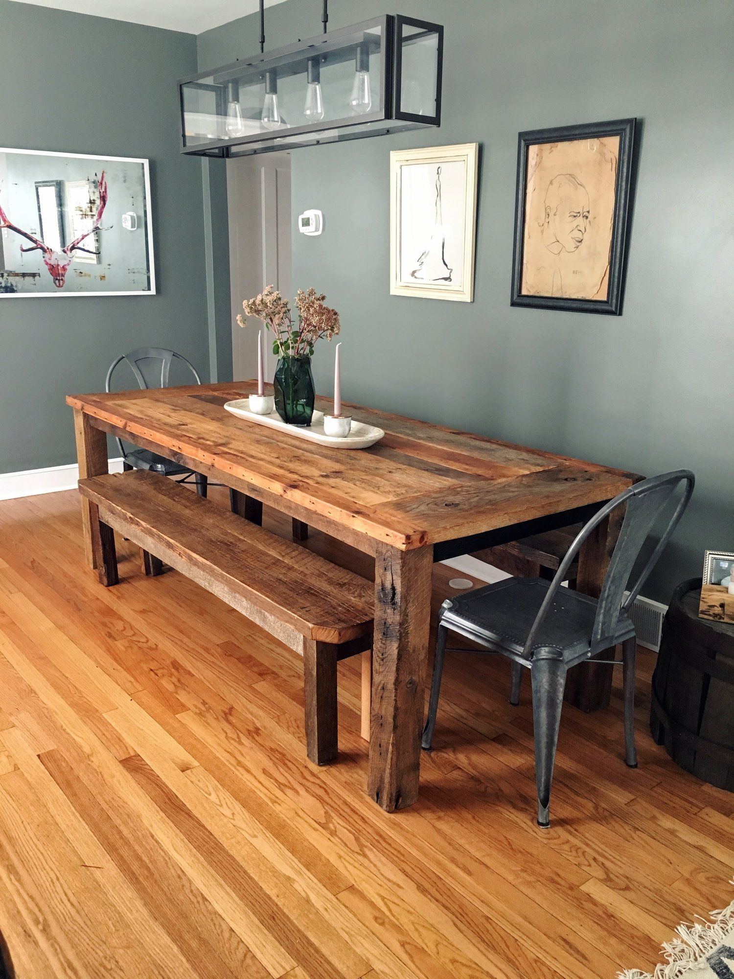  reclaimed wood kitchen table