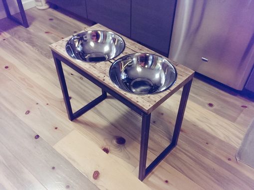 Custom Made Raised Dog Food Bowls / Raised Dog Feeders