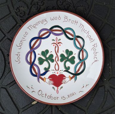 Custom Made #18-Personalized Irish Wedding Plate