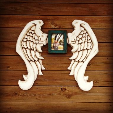 Custom Made Hand Carved Angel Wings & Wood Wall Decor