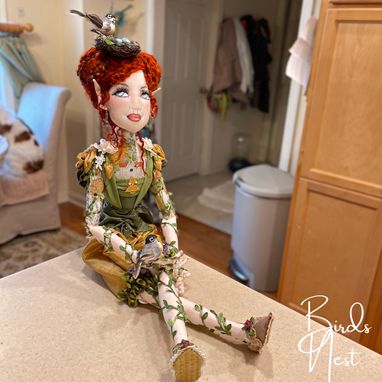 Custom Made Birds Nest Fairy Doll.