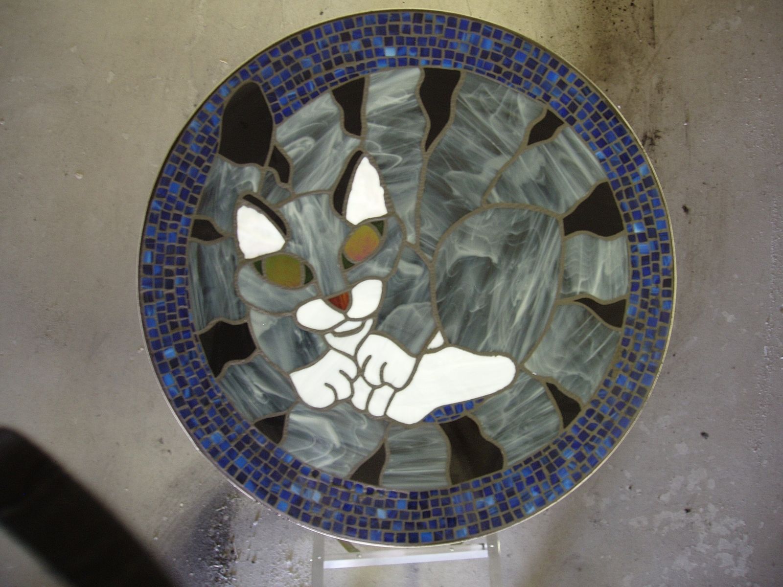 Handmade Custom Mosaic Table Tops By Cranberry Stained Glass Studio Custom Made Mosaic Table Tops