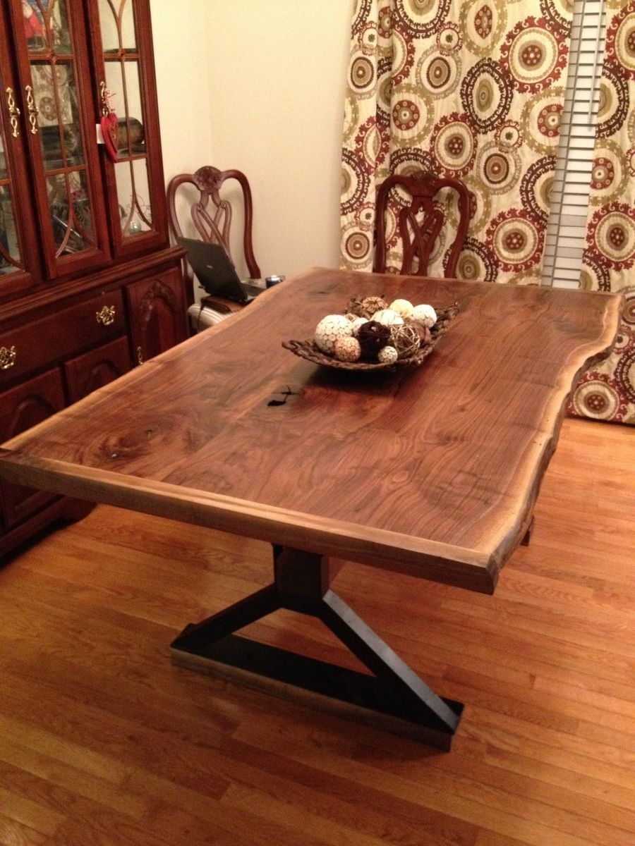 Hand Made Live Edge Dining Room Table Southern Wood Design focus for Awesome Live Edge Dining Room Table you should have