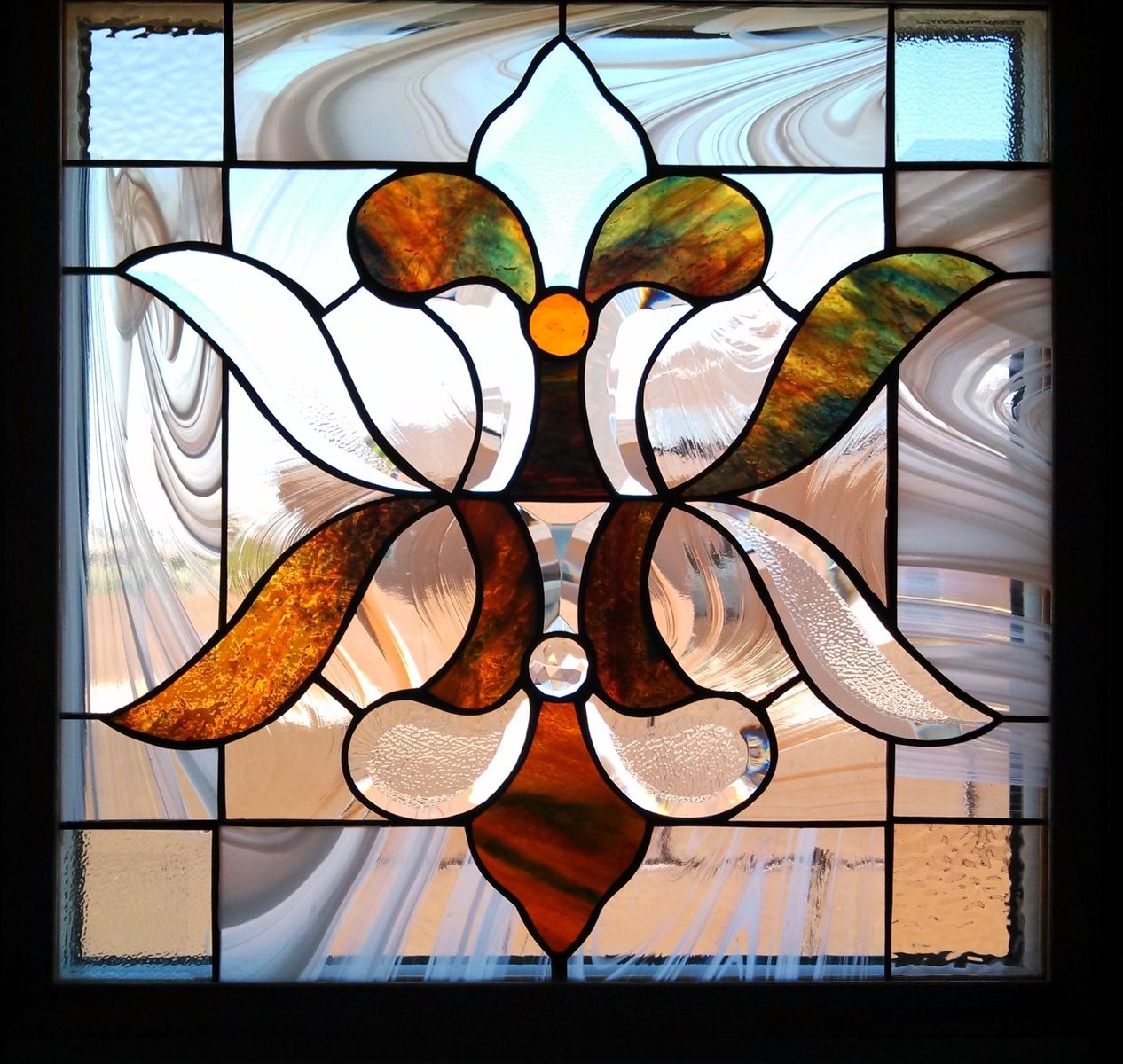 Custom Stained Glass Window Panel by Krysia Designs | CustomMade.com