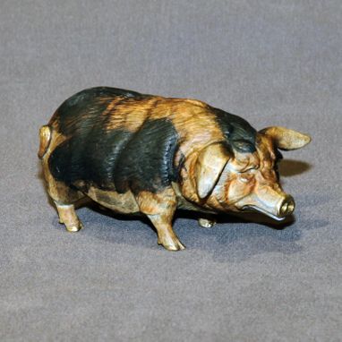 Custom Made Bronze Pig Figurine Statue Sculpture Swine Art Limited Edition Signed Numbered