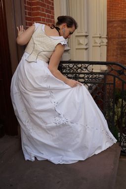 Custom Made Hunt Of The Unicorn Victorian Corseted Wedding Gown