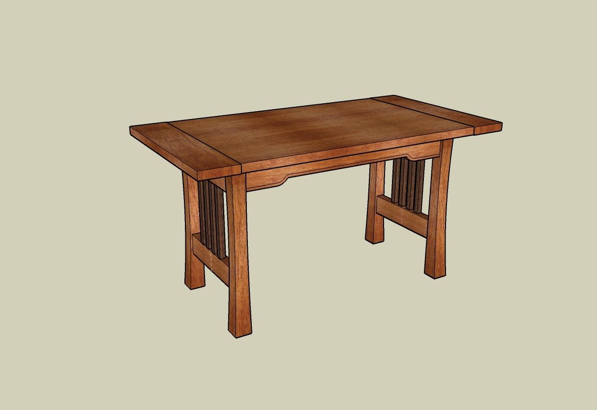 Custom Greene & Greene Style Side Table by Homecoming Woodworks