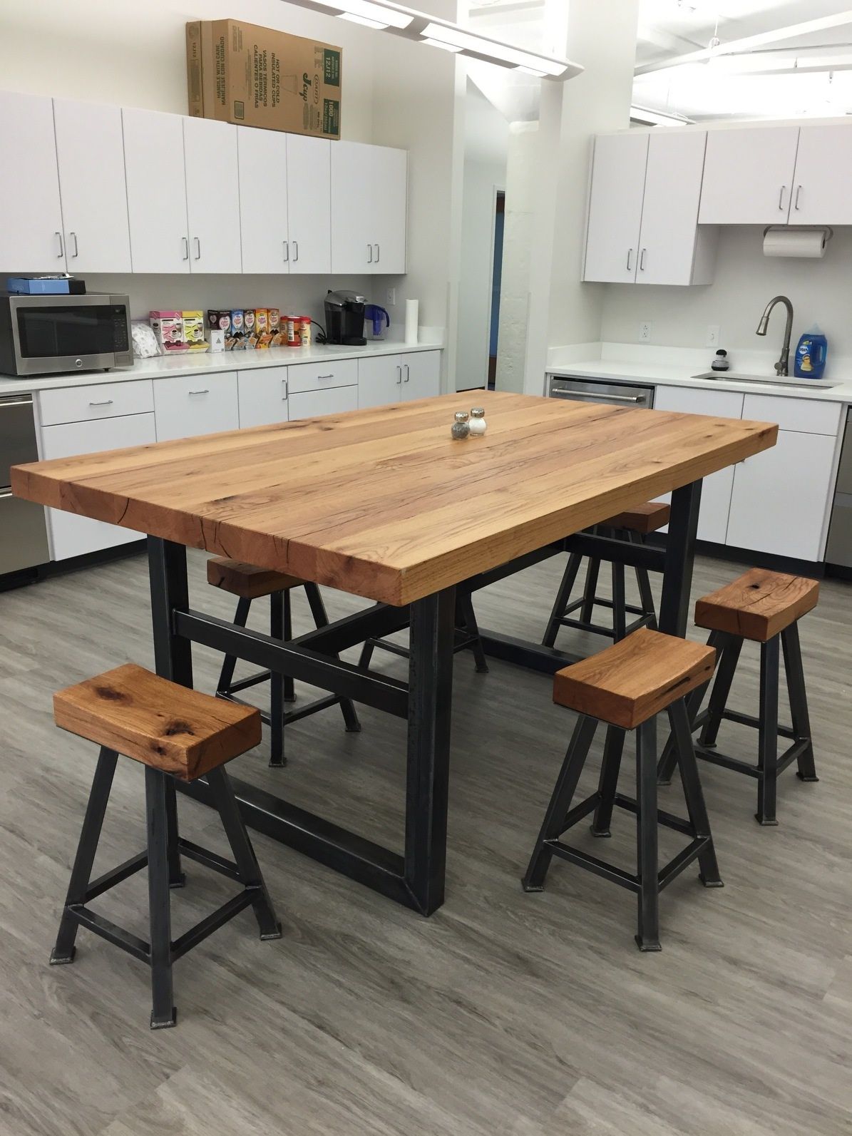 Custom Kitchen Table W/Stools by Freelance Customs