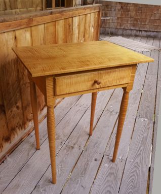 Custom Made Shaker Natural Tiger Maple Night Stand