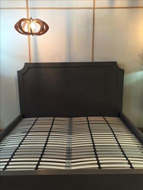 Custom Made Oak Bed Frame And Headboard