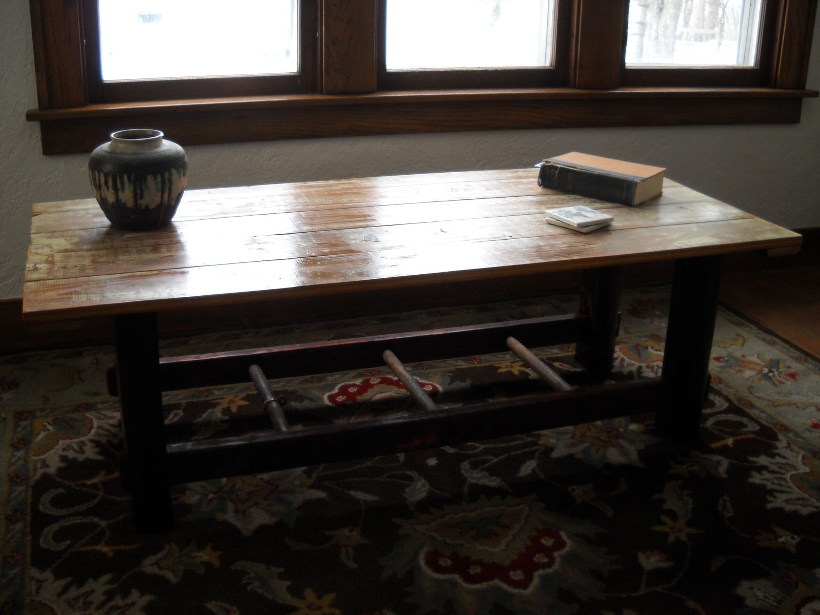 Custom Reclaimed Barn Wood Coffee Table by J. Gubbins Fine Woodworking