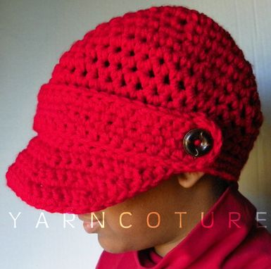 Custom Made The Incognito Brimmed Beanie - You Choose The Color - Brimmed Hat, Newsboy Hat