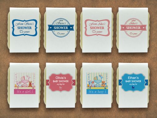 Custom Made 20 Personalized Baby Shower Soaps