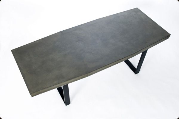 Hand Crafted The Taper Table Concrete Dining Table By