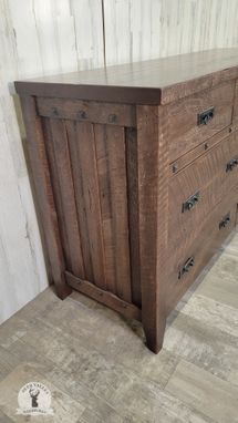 Custom Made Reclaimed Barnwood Dresser, Reclaimed Wood Dresser, Dresser