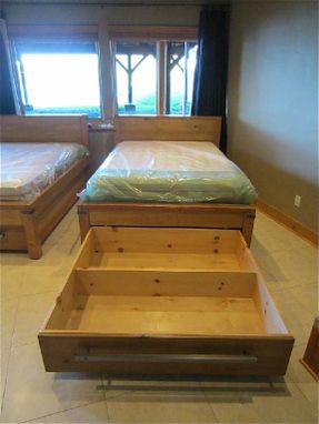 Custom Made Custom Modern Rustic Full Size Bed