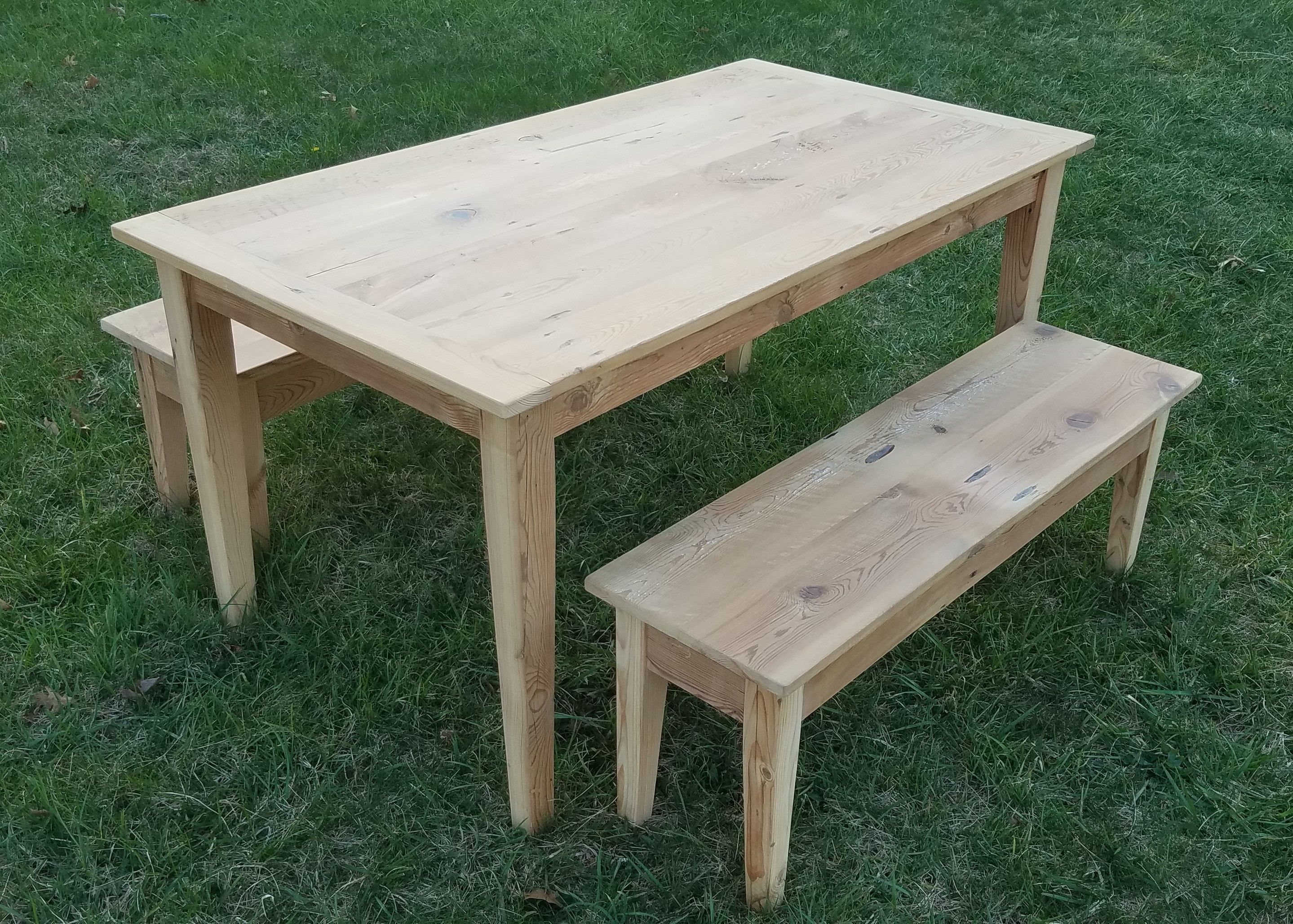 reclaimed pine farmhouse kitchen table