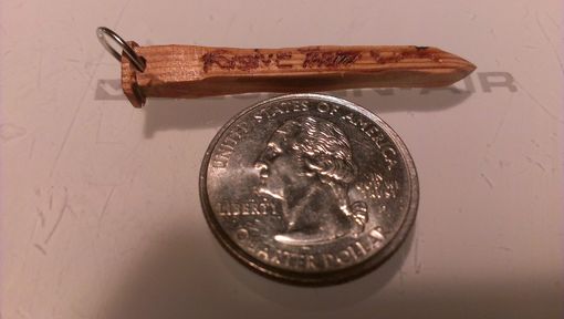 Custom Made Forgive Them Wooden Stake Pendant