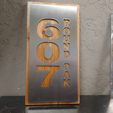 Custom Made Stainless Steel Address Marker