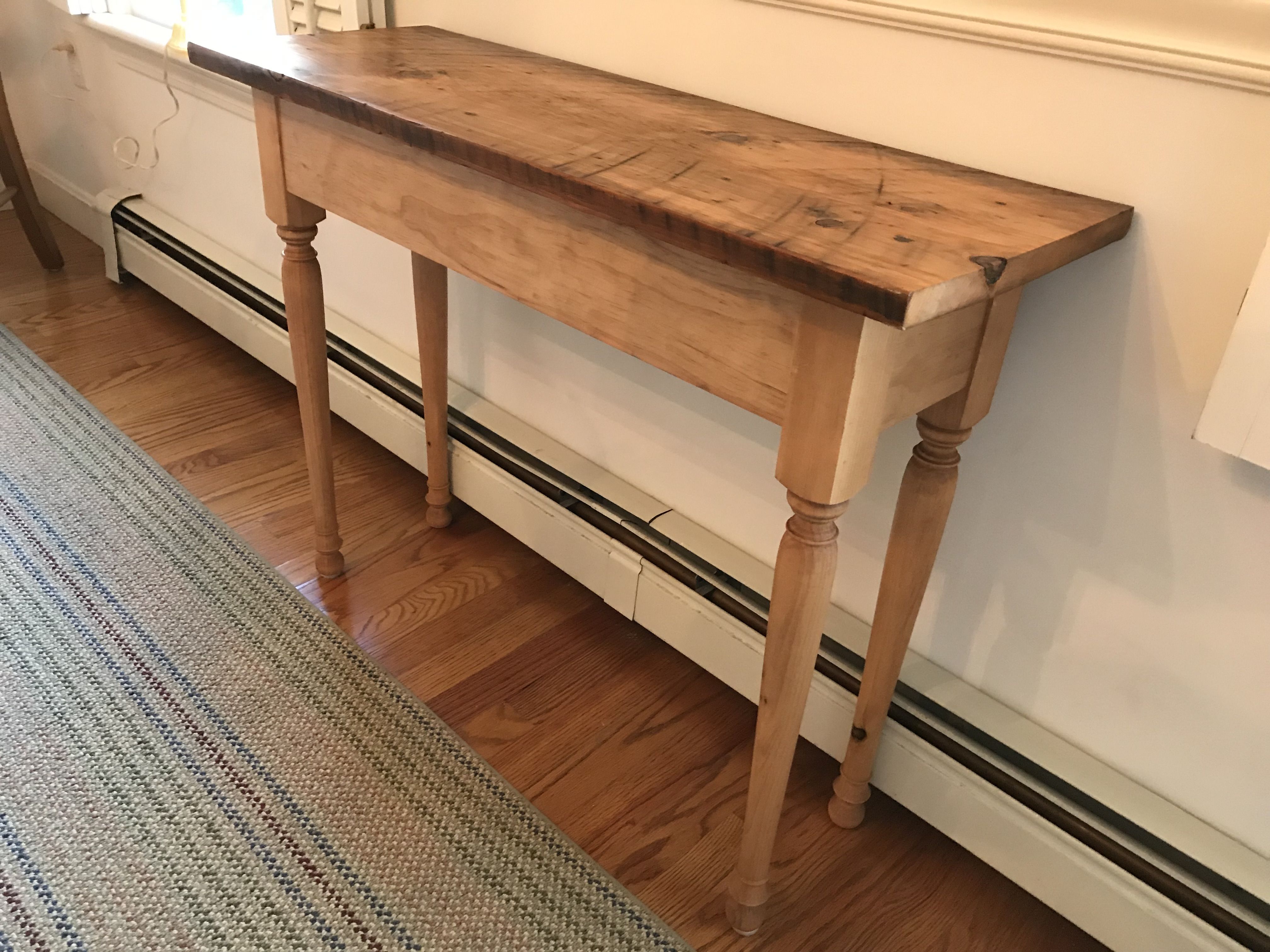 Playwright Baleen whale passion Hand Crafted Reclaimed Wood Console Table by John Gaines Woodworking |  CustomMade.com