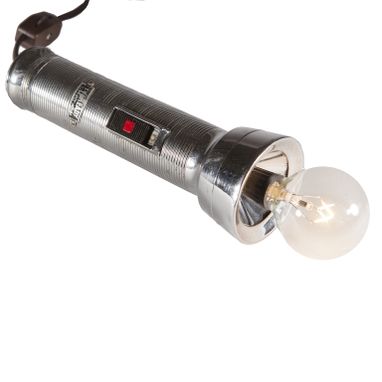Custom Made Unique Mini Vintage Flashlight Lamp